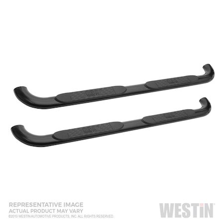 Westin Automotive 19-C SILVERADO/SIERRA 1500 DBL CAB BLACK PLATINUM 4 OVAL NERF BARS 21-4125